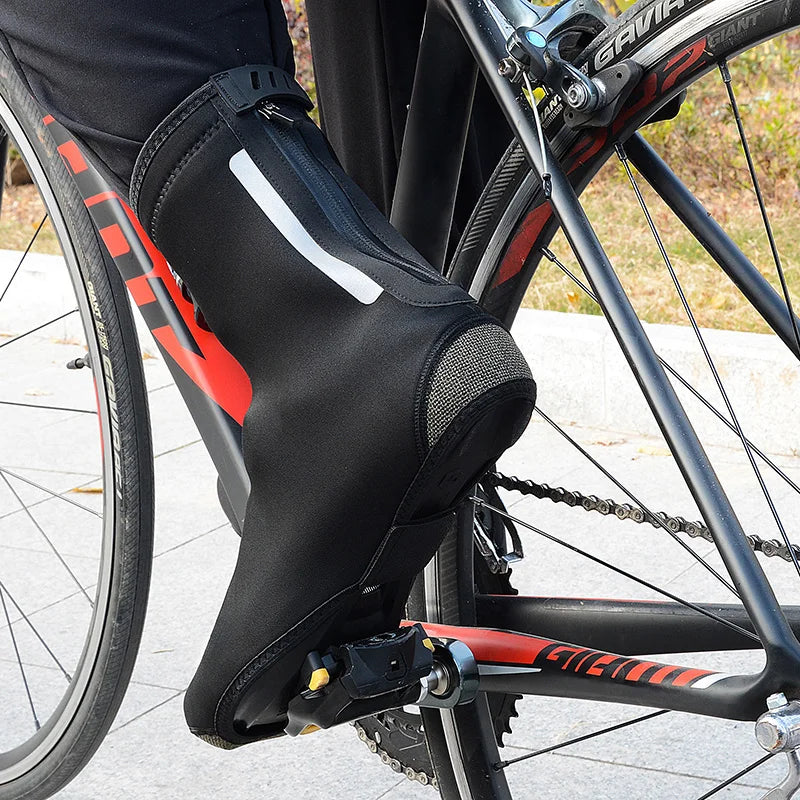 Winter Waterproof And Windproof Cycling Shoe Covers Full Bicycle Overshoes Cycling Equipment High Quality Bike Booties