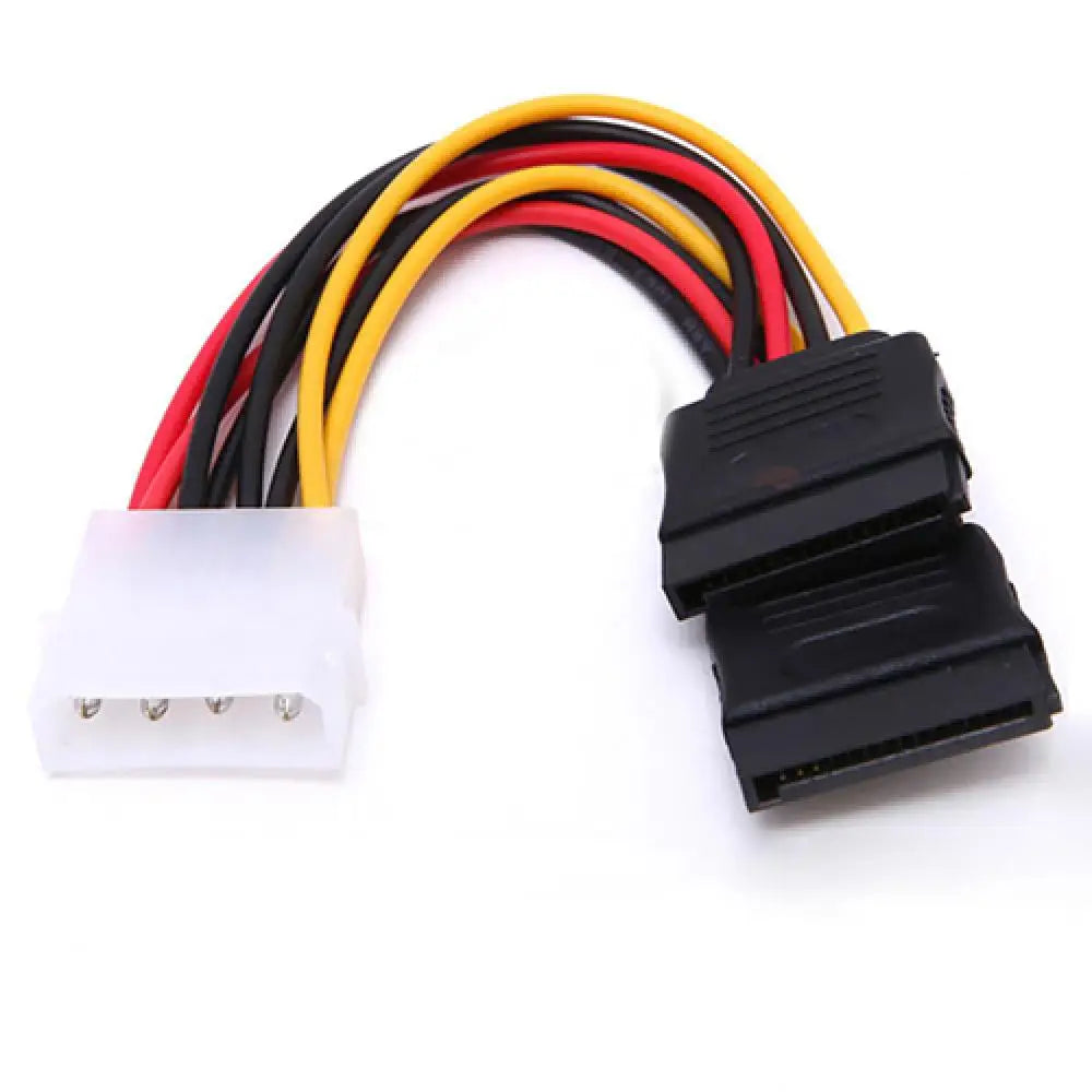 4 Pin IDE Molex to 15 Pin 2 Serial SATA Hard Drive Power Adapter Cables 3.5 inch SATA hard disk Computer 4pin to 15pin IDE Cable