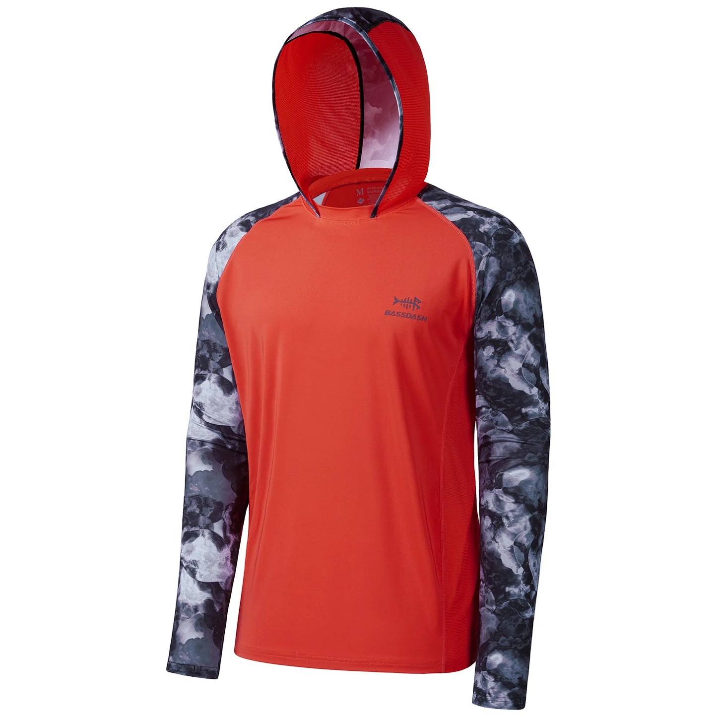 Bassdash Men’s UPF 50 Performance Fishing Shirt Cooling Hoodie Camo Long Sleeve Sweatshirt Hiking Cycling Kayaking Keeping Dry