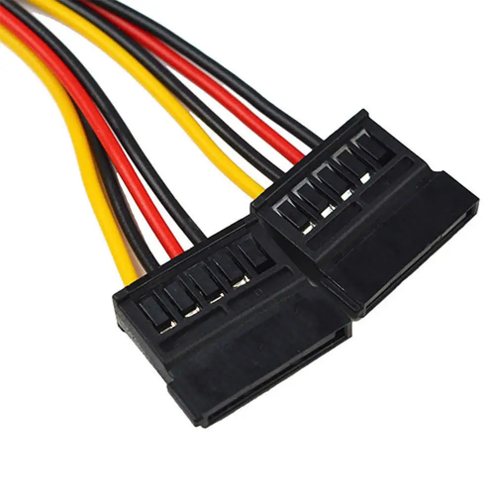 4 Pin IDE Molex to 15 Pin 2 Serial SATA Hard Drive Power Adapter Cables 3.5 inch SATA hard disk Computer 4pin to 15pin IDE Cable