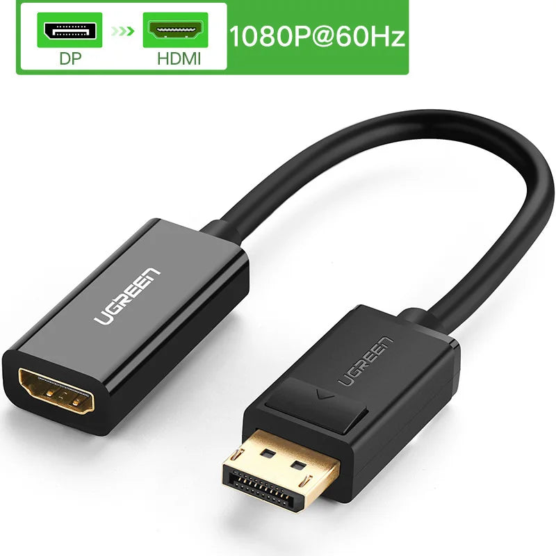 4K Displayport DP to HDMI Adapter 1080P Display Port Cable Converter For PC Laptop Projector Displayport to HDMI Adapter