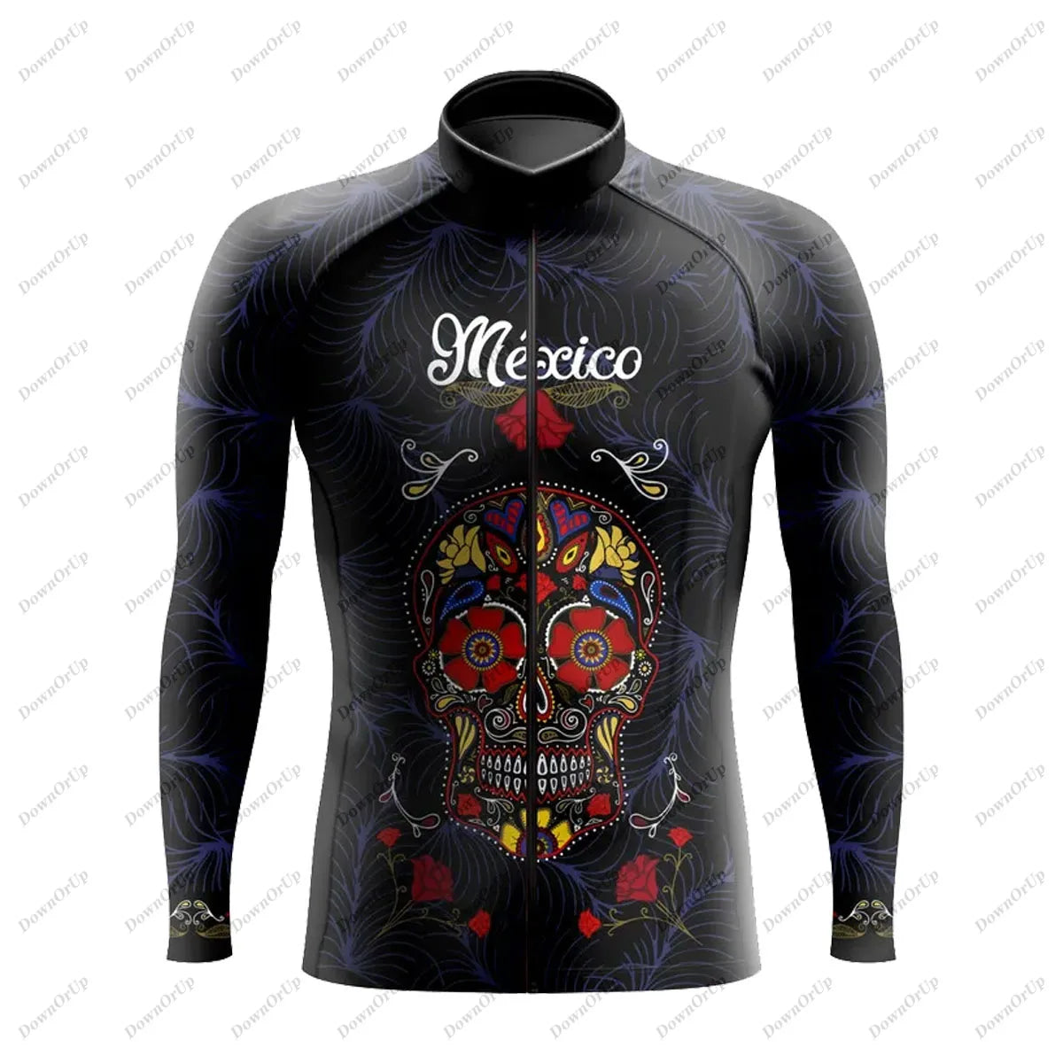 Mexico Aztec Men's Long Sleeve Cycling Jersey Maillot Ciclismo Hombre Equipment BIke ropa Professional Cycling Clothing