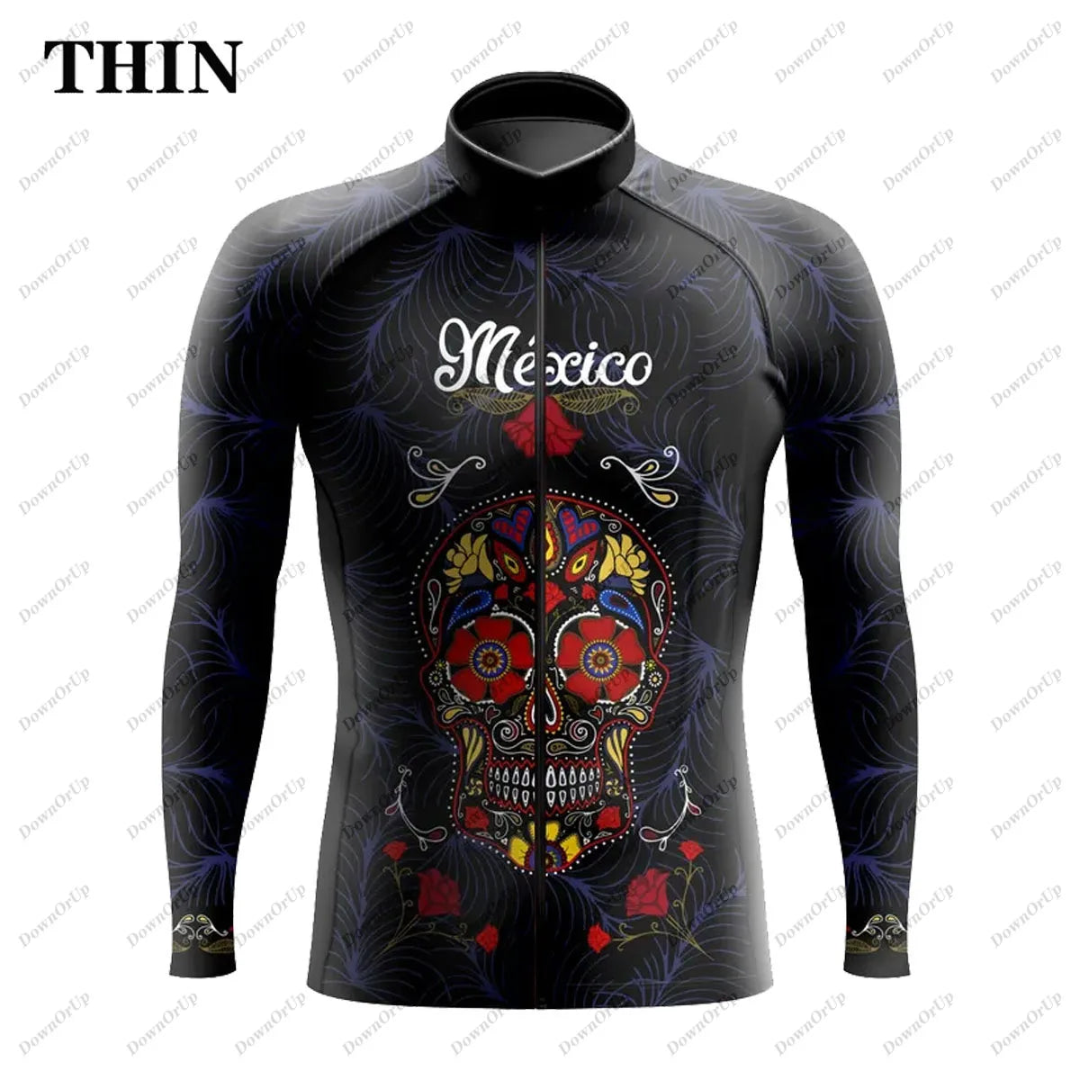 Mexico Aztec Men's Long Sleeve Cycling Jersey Maillot Ciclismo Hombre Equipment BIke ropa Professional Cycling Clothing