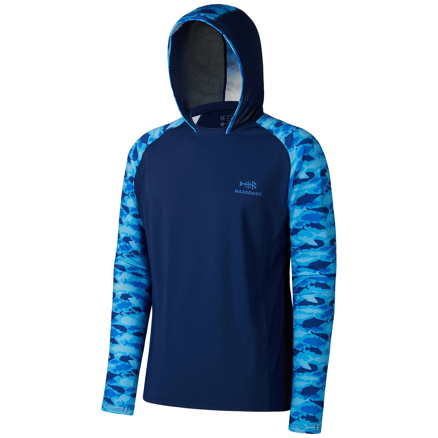 Bassdash Men’s UPF 50 Performance Fishing Shirt Cooling Hoodie Camo Long Sleeve Sweatshirt Hiking Cycling Kayaking Keeping Dry