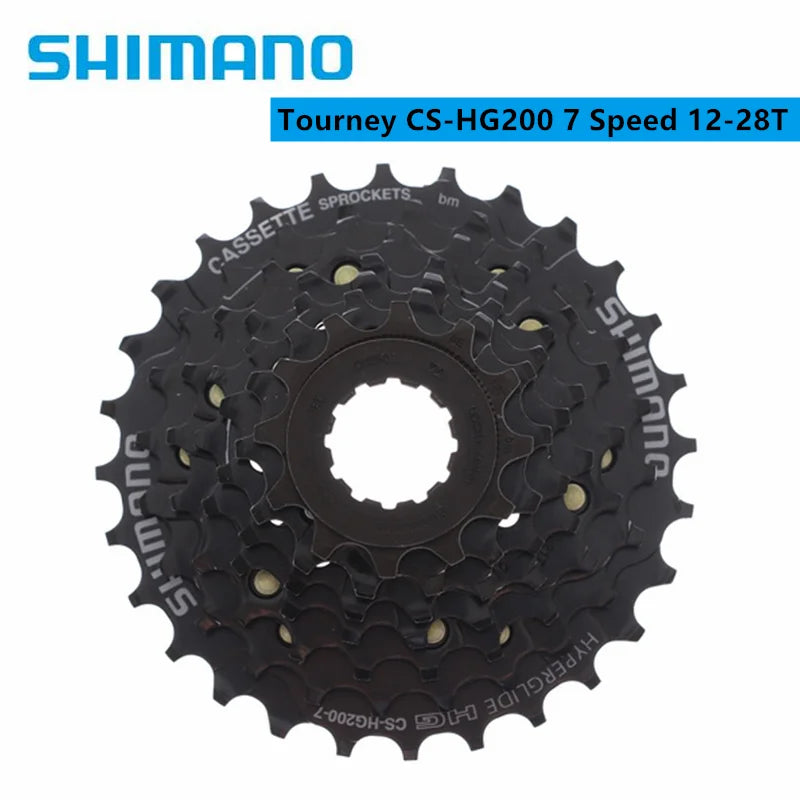 Shimano Tourney HG200 7s 12-28T/12-32T 8s 12-32T Cassette CS-HG200-7 / CS-HG200-8 For MTB Mountain Bike Bicycle Original Shimano