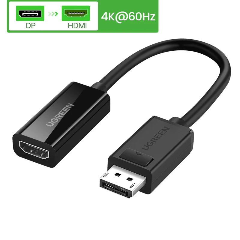 4K Displayport DP to HDMI Adapter 1080P Display Port Cable Converter For PC Laptop Projector Displayport to HDMI Adapter