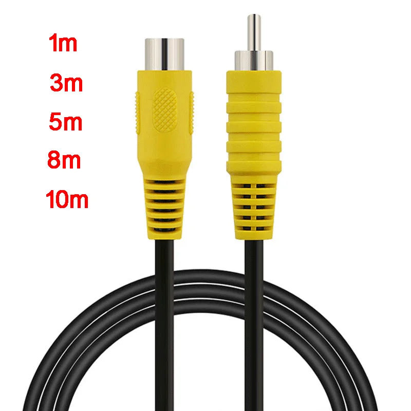 RCA 1m 3m 5m 8m 10m 1 Rca male to 1 Rca female Audio Video Extension Cable