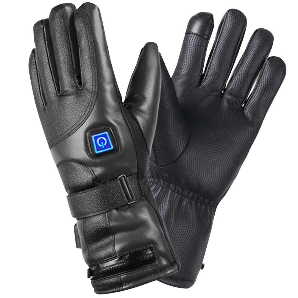 Rechargeable Heated Gloves 3 Temperature Levels Heating Gloves Battery Powered Heating Gloves for Outdoor Cycling Skiing Hiking