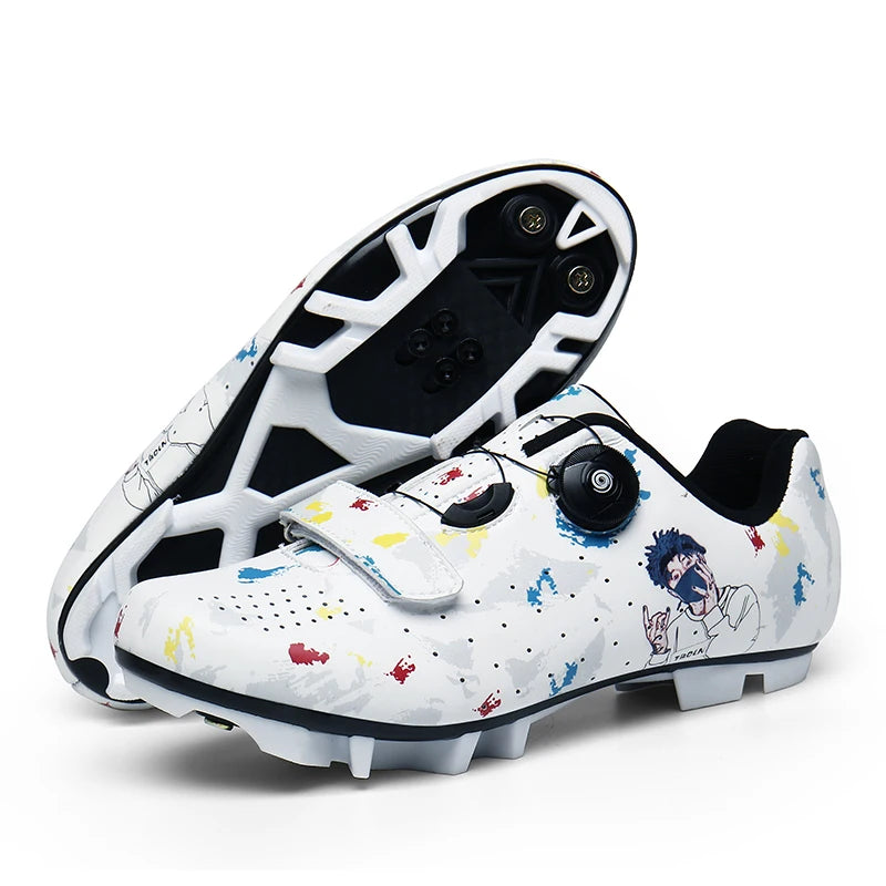 New Men's and Women's Bicycle Shoes,Outdoor Cycling Shoes,Three Functional Soles,Professional Training Shoes