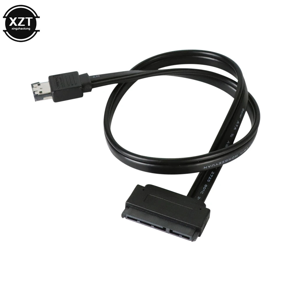 5V 50cm ESATA to SATA7+15 Pin Hard Disk Data Cable ESATA USB to Sata 22Pin Connection Adpter Cable