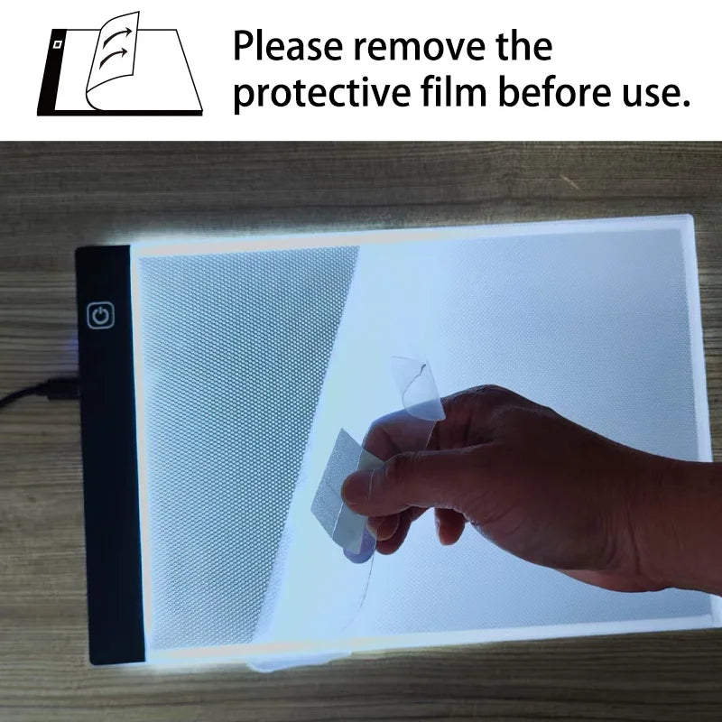 A4/A5 LED Drawing Copying Table Children Drawing Board Transparent Copying Table