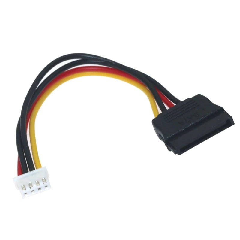 SATA15P to small 4P ITX power cord Computer Power Supply Wire Converter Cable for ITX PCs 20cm/7.87in Long