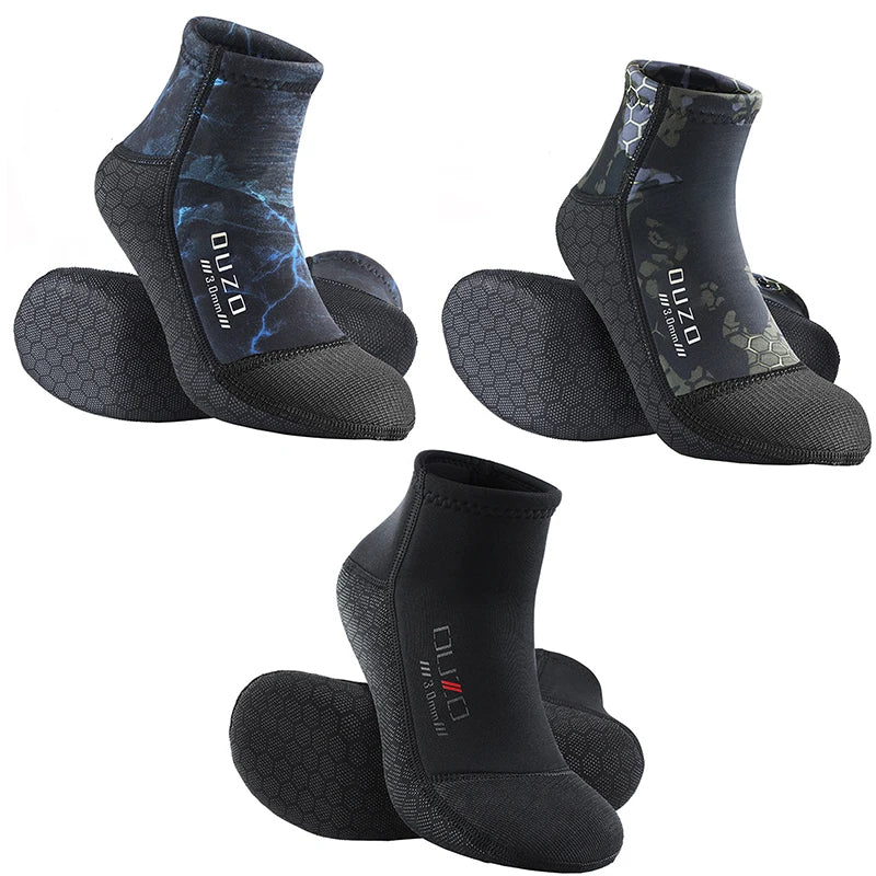 New 3mm Diving Neoprene Socks Anti Slip Warm Cold-proof Wetsuit Surfing Snorkeling Water Sports Diving Socks