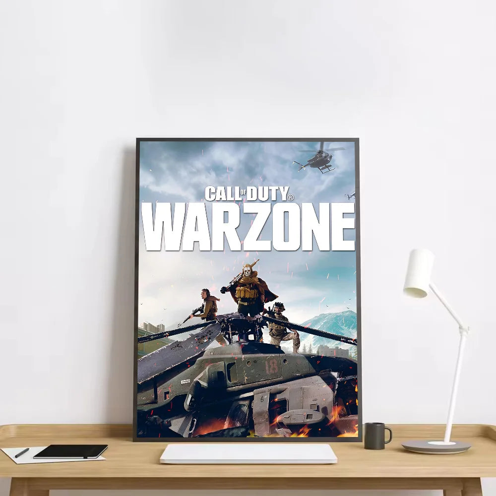 Modern Warfare Call Of Duty Poster HD art sticky wall waterproof home living room bedroom bar aesthetic decoration