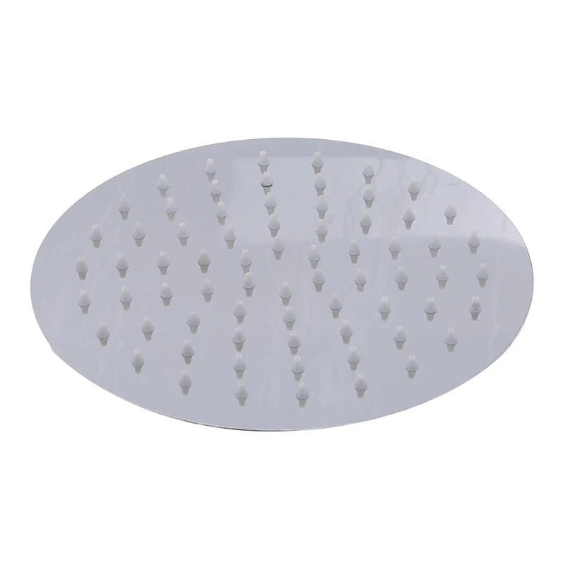 Rainfall Shower Head 10/8/6 Inch Stainless Steel Ultra-thin Waterfall Shower Heads Rainfall Shower Head Rain Square Round