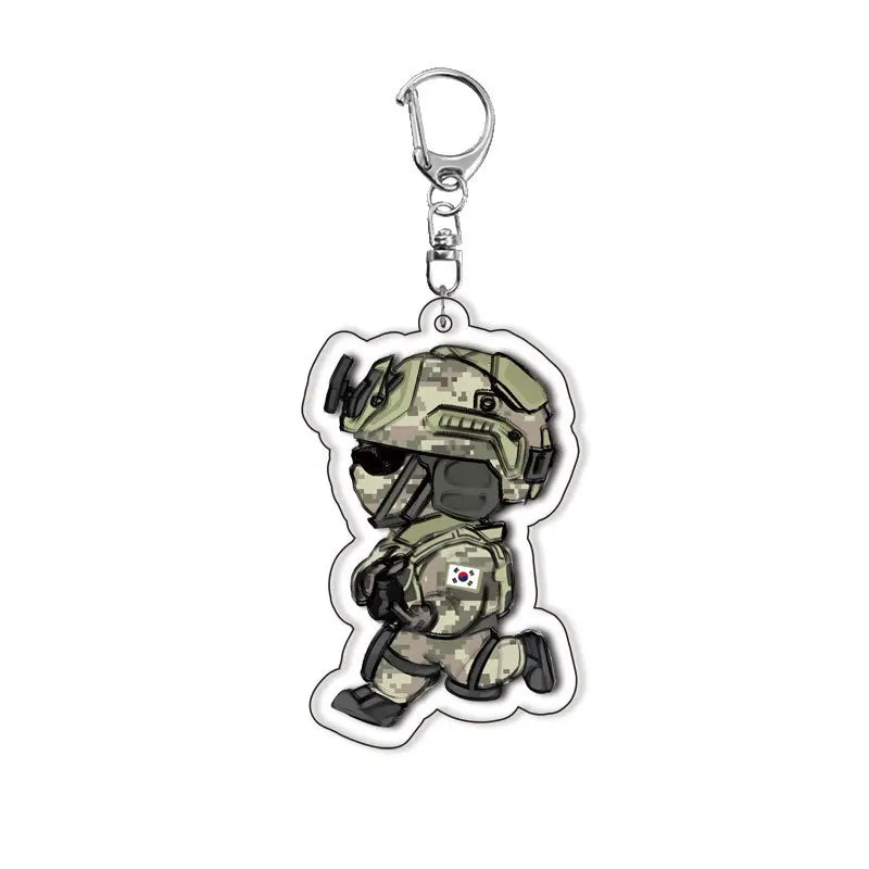 Anime Call of Duty Cosplay COSTUME Acrylic Key Chains Keyring Prop Xmas Gift