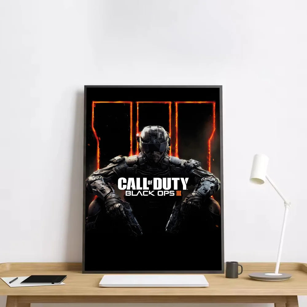 Modern Warfare Call Of Duty Poster HD art sticky wall waterproof home living room bedroom bar aesthetic decoration