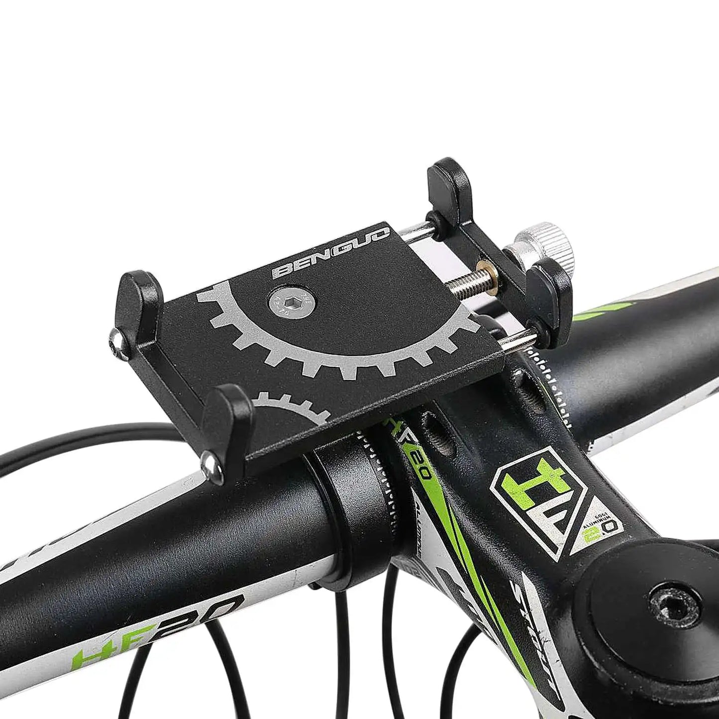 Universal Aluminum Alloy Mobile Phone Holder Adjustable Cell Phone Holder Aluminum Phone Clip Bike Bicycle Scooter Accessories
