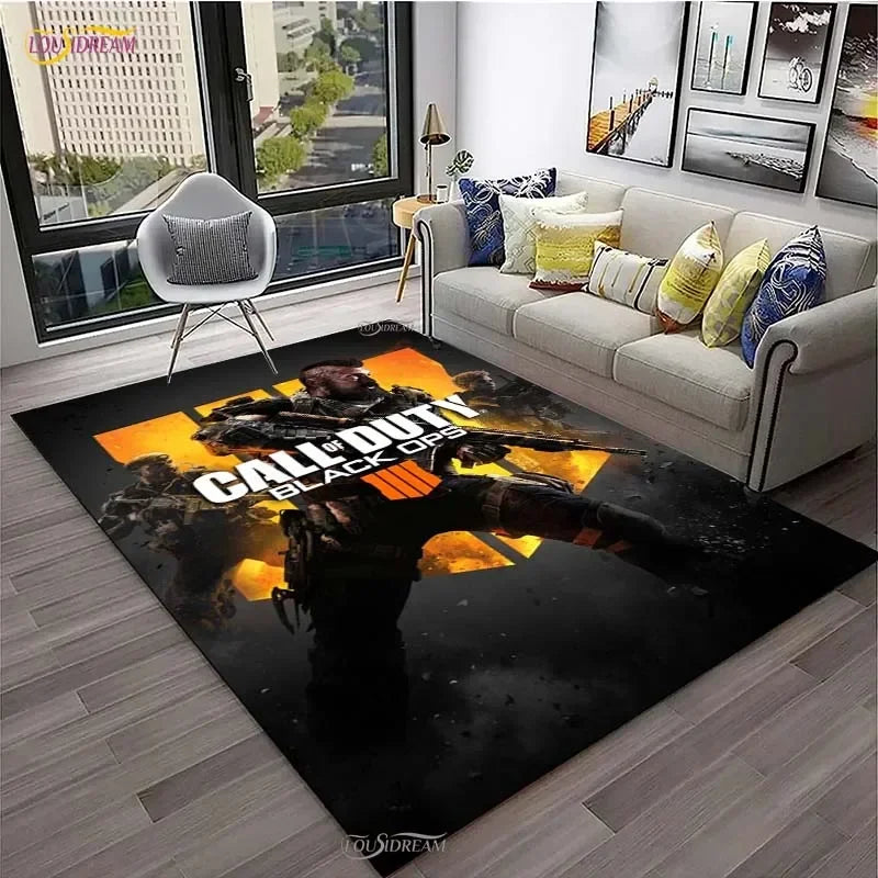 Call of Duty Game Carpet Living Room bedroom Sofa Coffee decorat yoga area rugs kitchen Door Un-Slip Mats Alfombra birthday gift