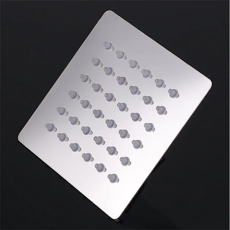Rainfall Shower Head 10/8/6 Inch Stainless Steel Ultra-thin Waterfall Shower Heads Rainfall Shower Head Rain Square Round