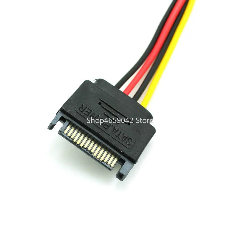 SATA 15Pin Male To 4Pin Female FDD Floppy Adapter Hard Drive Power Cables Cord 20cm D Port Small 4pin To SATA Power Cable
