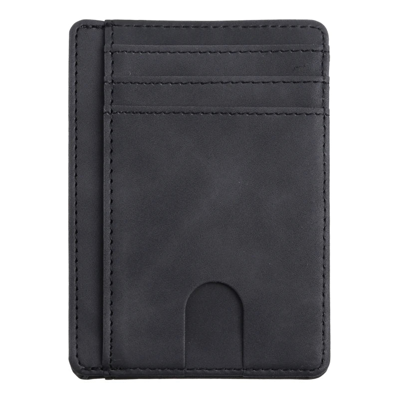 Slim RFID Blocking Leather Wallet Credit ID Card Holder Purse Money Case for Men Women Fashion Bag N15 19 Dropship