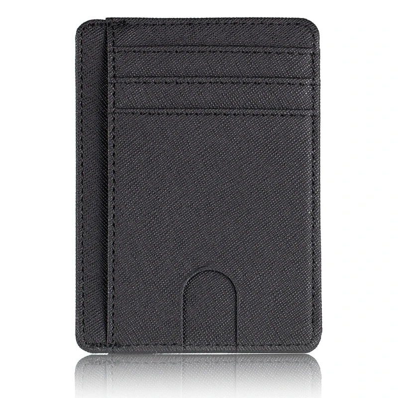 Slim RFID Blocking Leather Wallet Credit ID Card Holder Purse Money Case for Men Women Fashion Bag N15 19 Dropship