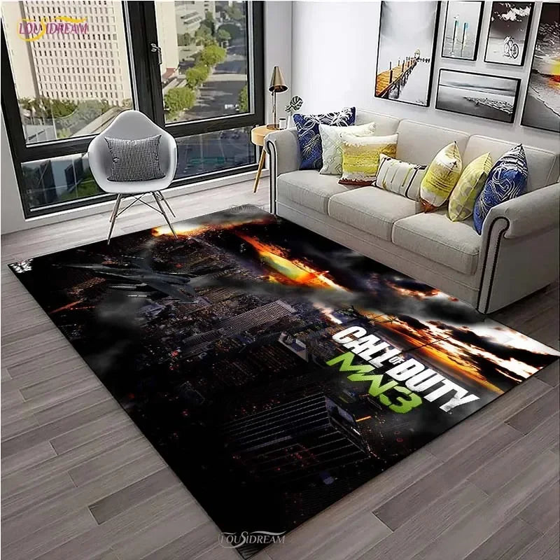 Call of Duty Game Carpet Living Room bedroom Sofa Coffee decorat yoga area rugs kitchen Door Un-Slip Mats Alfombra birthday gift