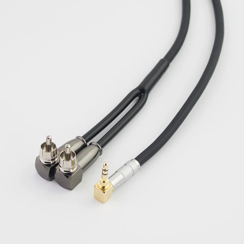 3.5mm Jack To 2RCA OFC Audio Cable Aux To Rca Male HIFI Stereo for Amplifier, Mobile Phone, Computer, Desktop Audio Car Jack