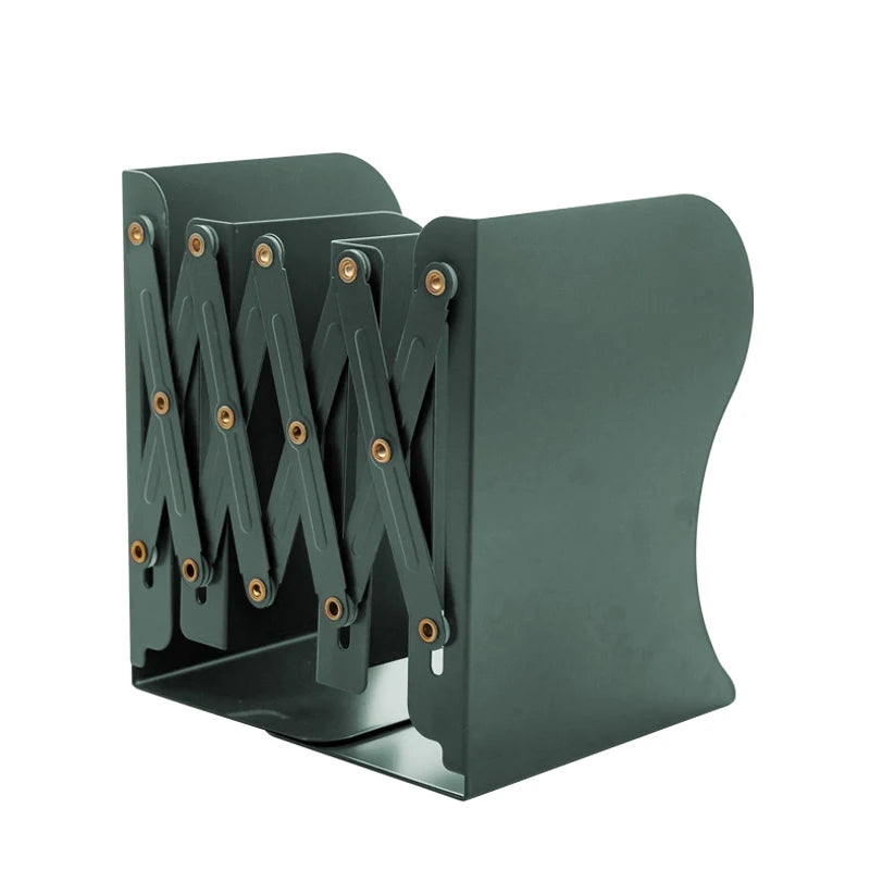 4 Color Telescopic Book Stand,Folding Bookshelf,Metal Book Stand Scalable Metal Bookends Desk Book Organizing, Student Supplies