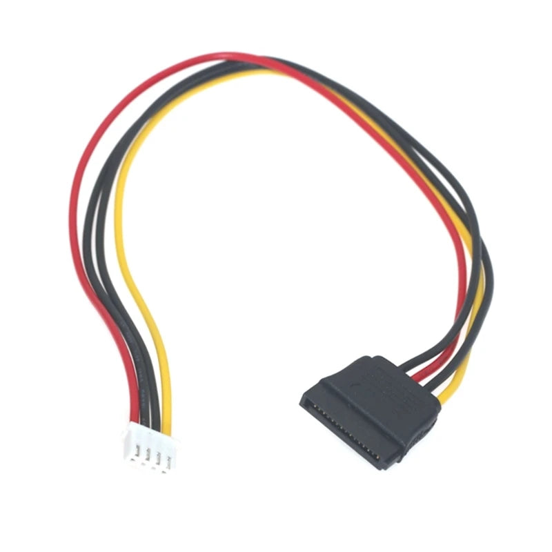 SATA15P to small 4P ITX power cord Computer Power Supply Wire Converter Cable for ITX PCs 20cm/7.87in Long
