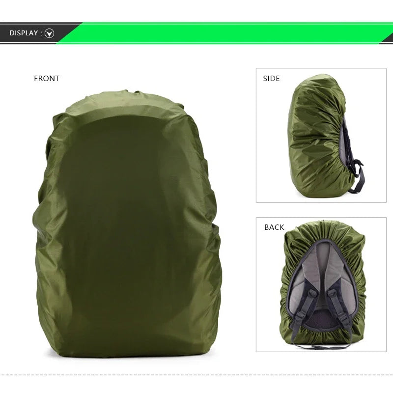 45L Lightweight Nylon Water-resistant Waterproof Backpack Rain Cover Raincoat For Camping Hiking Travel Outdoor 35 45 55 70 80L