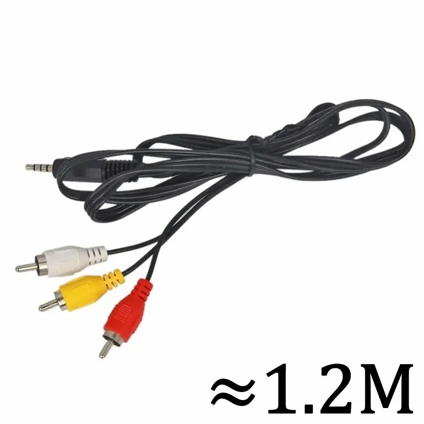 3.5mm Jack Plug Male To 3 RCA Adapter 3.5 To RCA Male Audio Video AV Cable Wire Cord High Quality