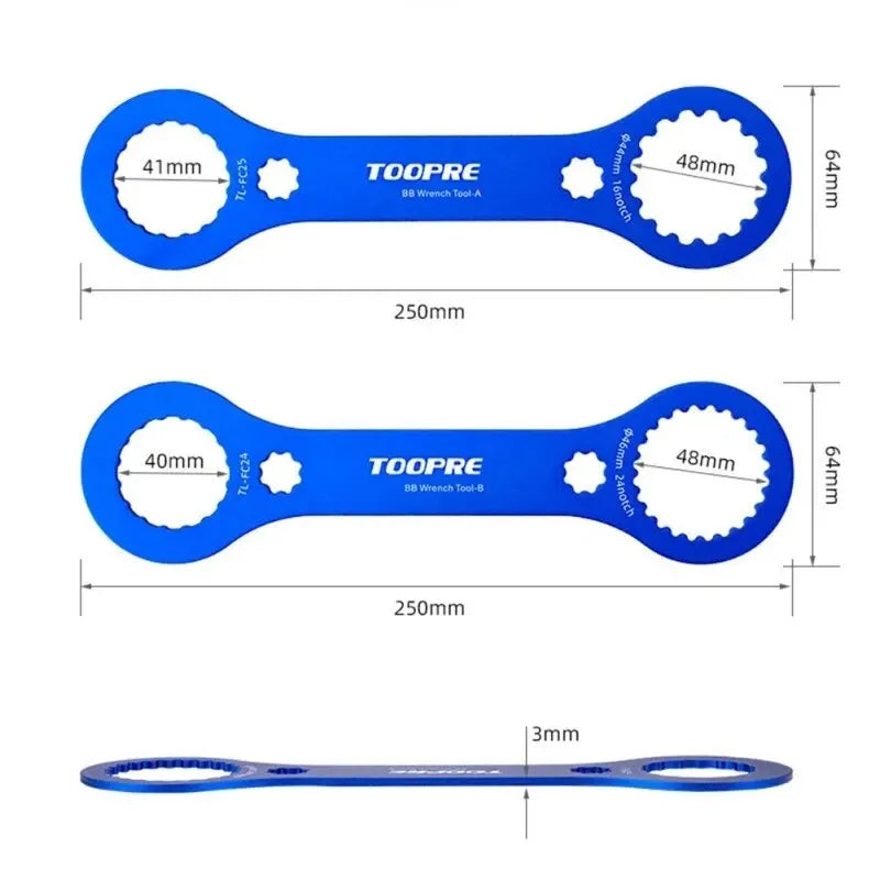 TOOPRE Multi FunctionTool Bracket Wrench Repair Tool 44mm 46mm 16 24 for BBR60 MT800 MT9100 XDR DA TL-FC25 BB Caliber Cycling