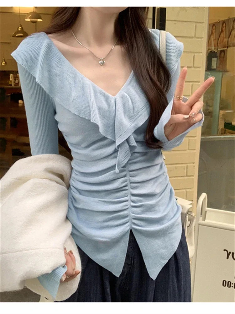 Women Sweater Womens Winter Sweaters Pullover Traf Female Knitting Overszie Long Sleeve Loose Knitted Outerwear ropa de mujer