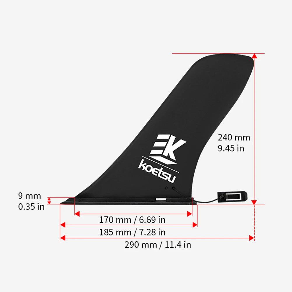 Surfboard Fin Quick Release Paddle Board Fin Detachable Surfboard Tail Fin Protective Stand Up Board Fin for Paddle Board