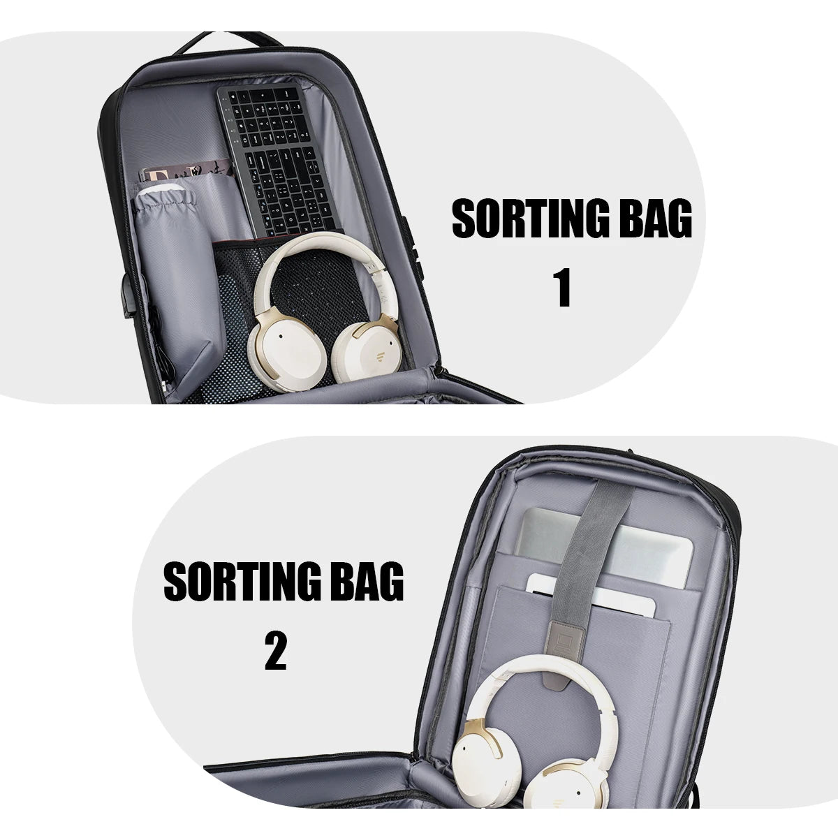 Backpack Men's Expandable Computerbag Large Capacity Business Travel Business Trip Luggage Bag E-Sports Game Hard Shell Backpack