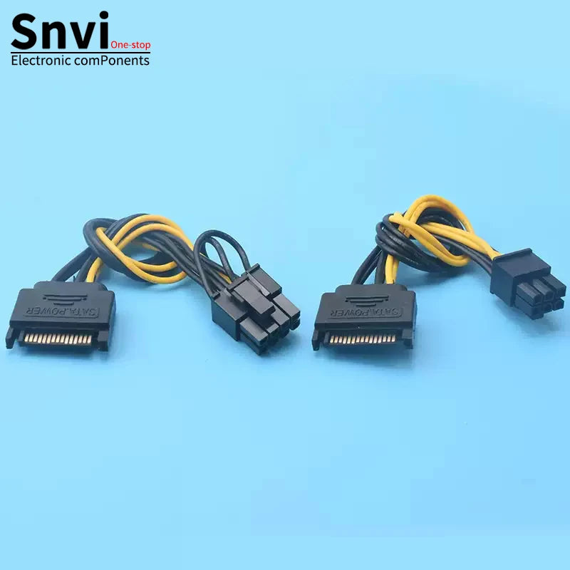 SATA15pin to 6pin/8pin power cable, reverse adapter cable, graphics card power cable