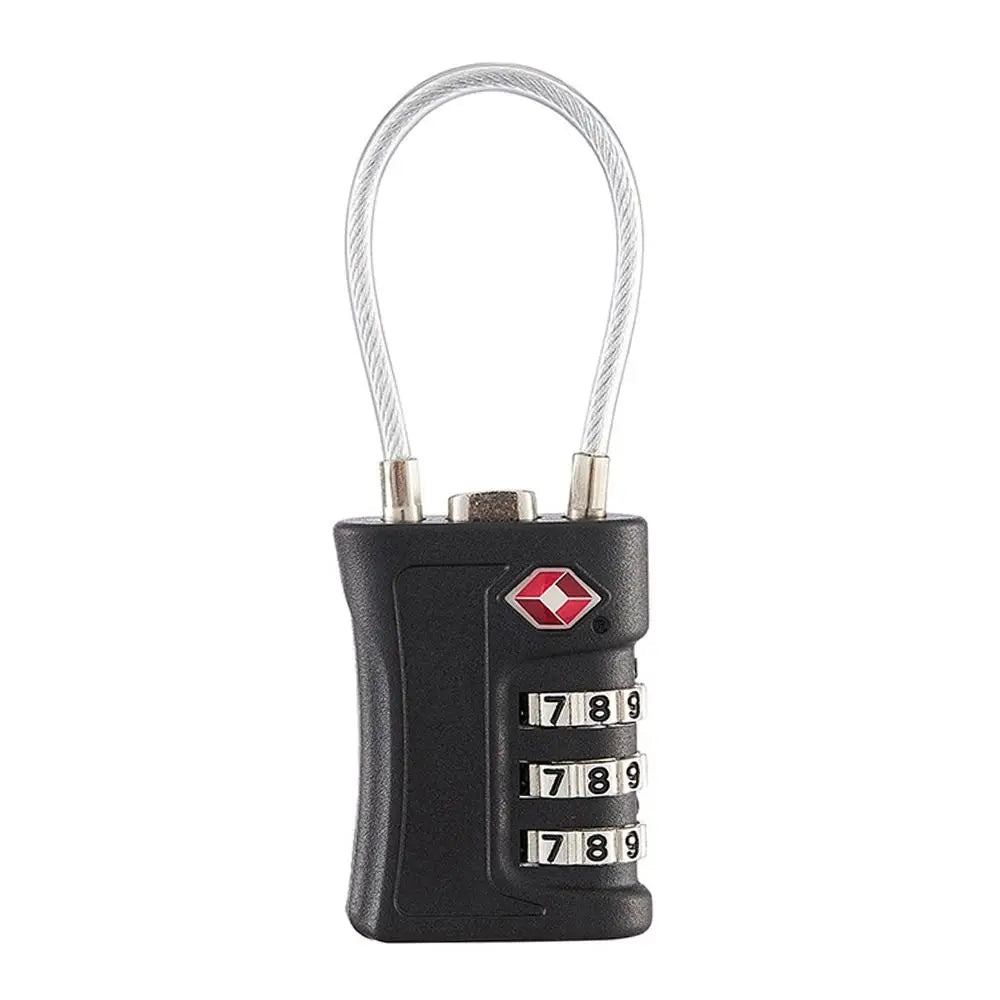 New Anti-Theft TSA Customs Code Lock Luggage Password Contrast Color Padlock 3 Digit Combination Cabinet Lock Security Tool