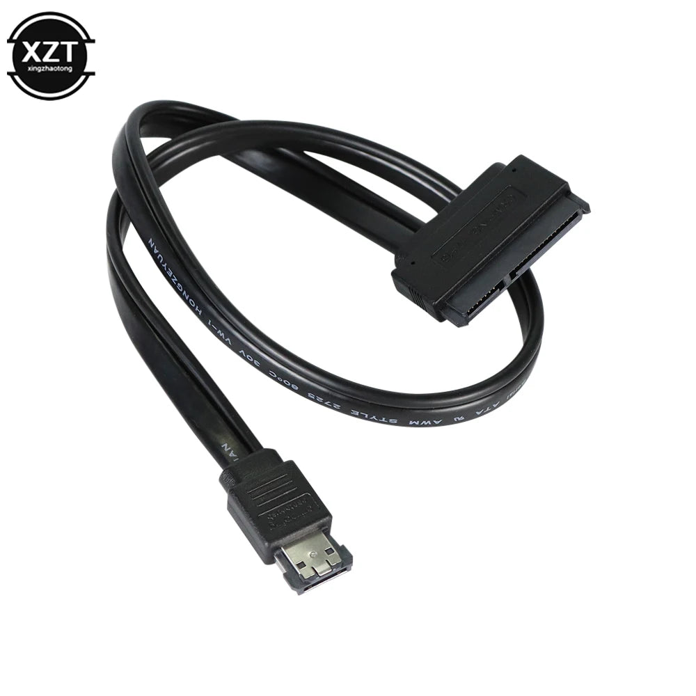 5V 50cm ESATA to SATA7+15 Pin Hard Disk Data Cable ESATA USB to Sata 22Pin Connection Adpter Cable
