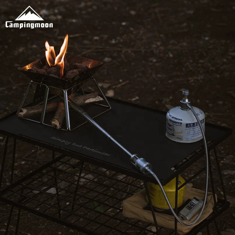 CAMPINGMOON XD-6-NE Torch spray Gun Outdoor Camping Stainless Steel Fire Torch Barbecue Point Carbon CampingGear Spray Gun