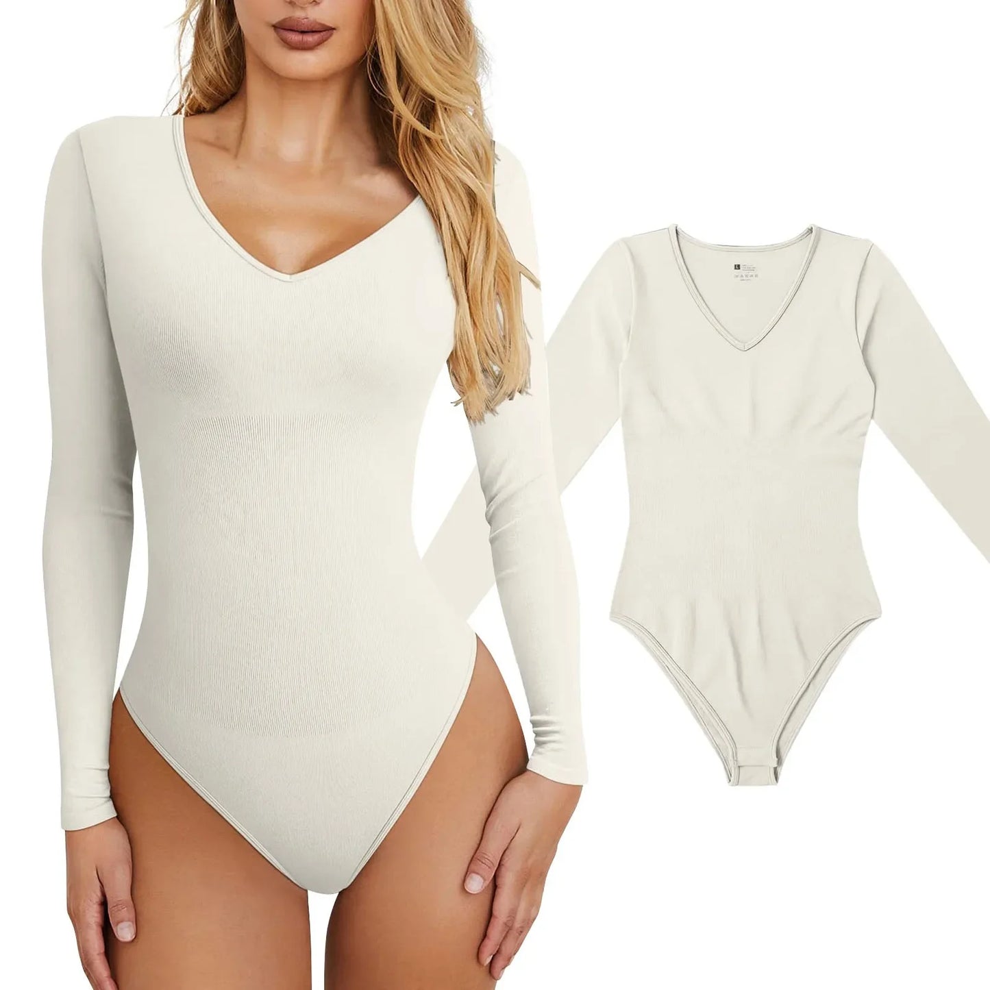 Woman Clothing Women'S Sexy Knitted Underwear Crew Neck Long Sleeve Leggings Slim Jumpsuit Bodysuit Top Ropa Mujer Juvenil