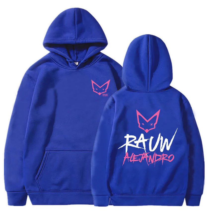 Men/Women Clothing Rapper Rauw Alejandro Saturno Hoodies Long Sleeve Casual Fleece Hooded Sweatshirt Sudadera Ropa Hombre Unisex