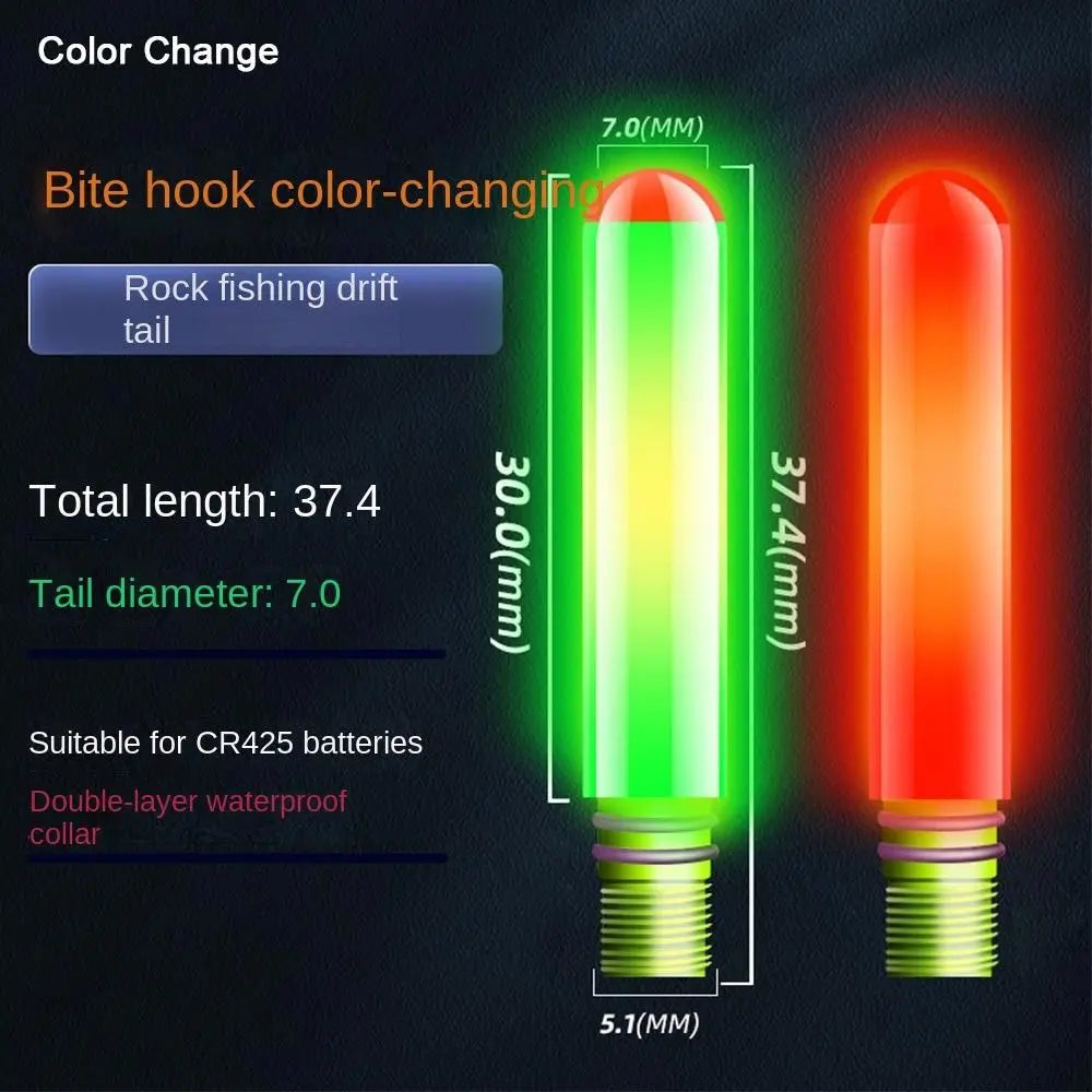 Sensor Color Change LED Fishing Smart Float Top Super Bright Electronic Floats Buoy Ultra Sensitive Night Fishing Float Top