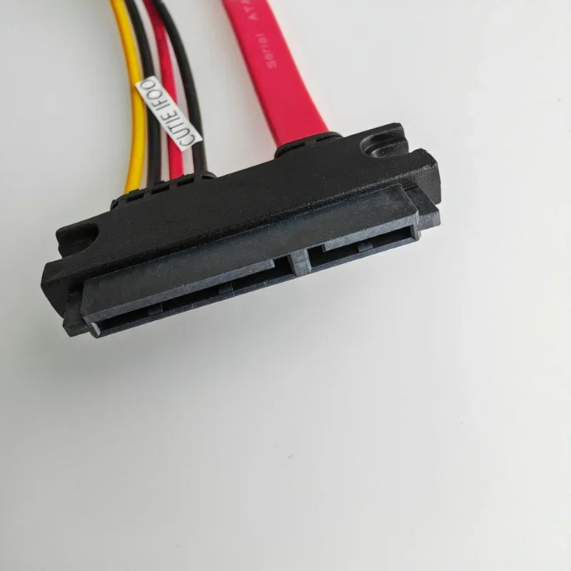 7+15 22pin SATA SSD HDD Hard Disk Drive 7Pin SATA DATA + 4Pin female FDD Floppy Power supply cable For PC HTPC HIN MINI ITX 10cm