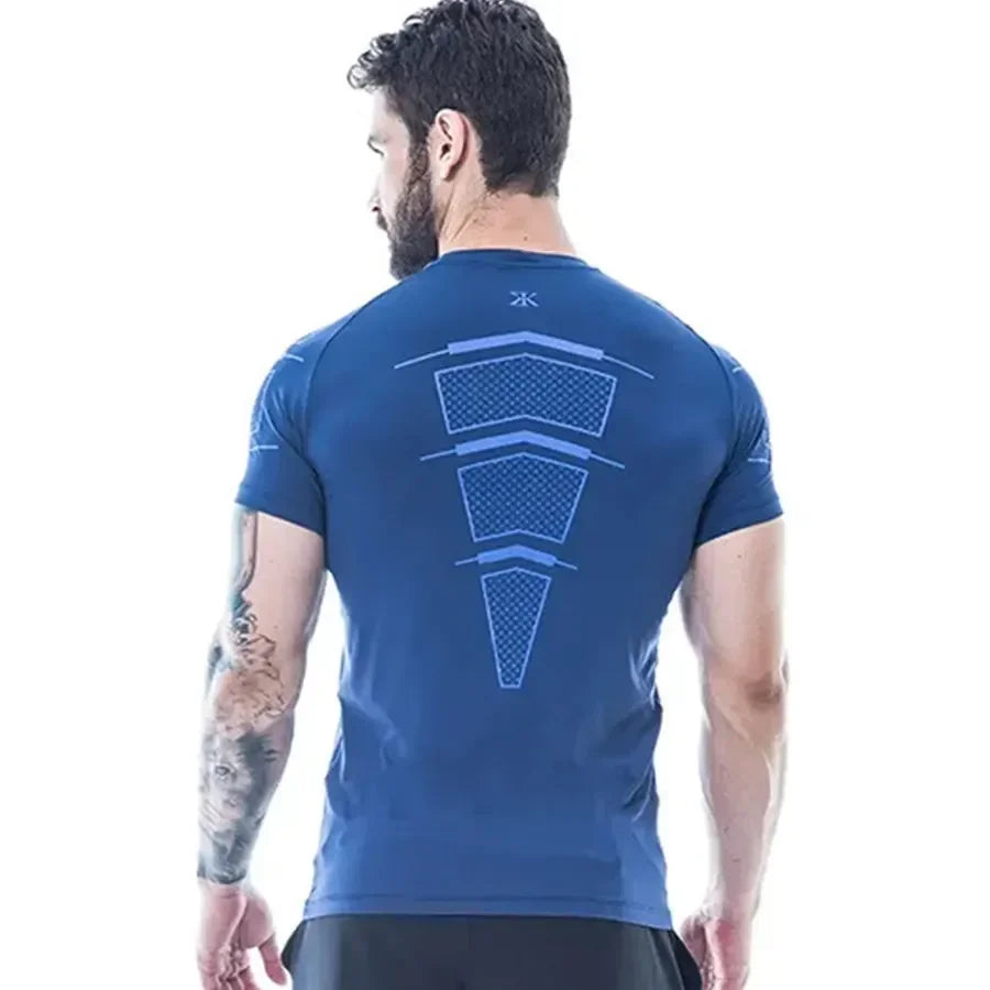 Camiseta holgada de secado rápido para hombre,ropa de entrenamiento para correr,tendencia fresca de verano,personalidad