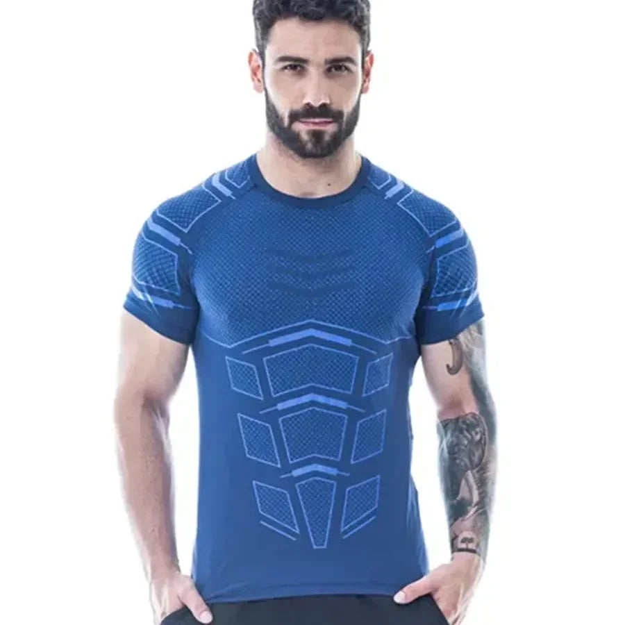 Camiseta holgada de secado rápido para hombre,ropa de entrenamiento para correr,tendencia fresca de verano,personalidad