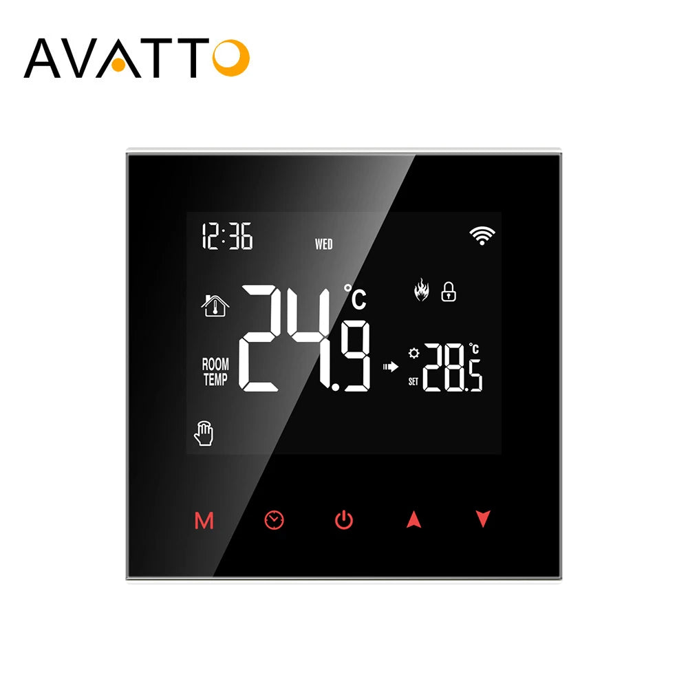 AVATTO Tuya WiFi/ZigBee Smart Thermostat,Electric Floor Heating Water/Gas Boiler Controller Works With Alexa,Google Home,Alice