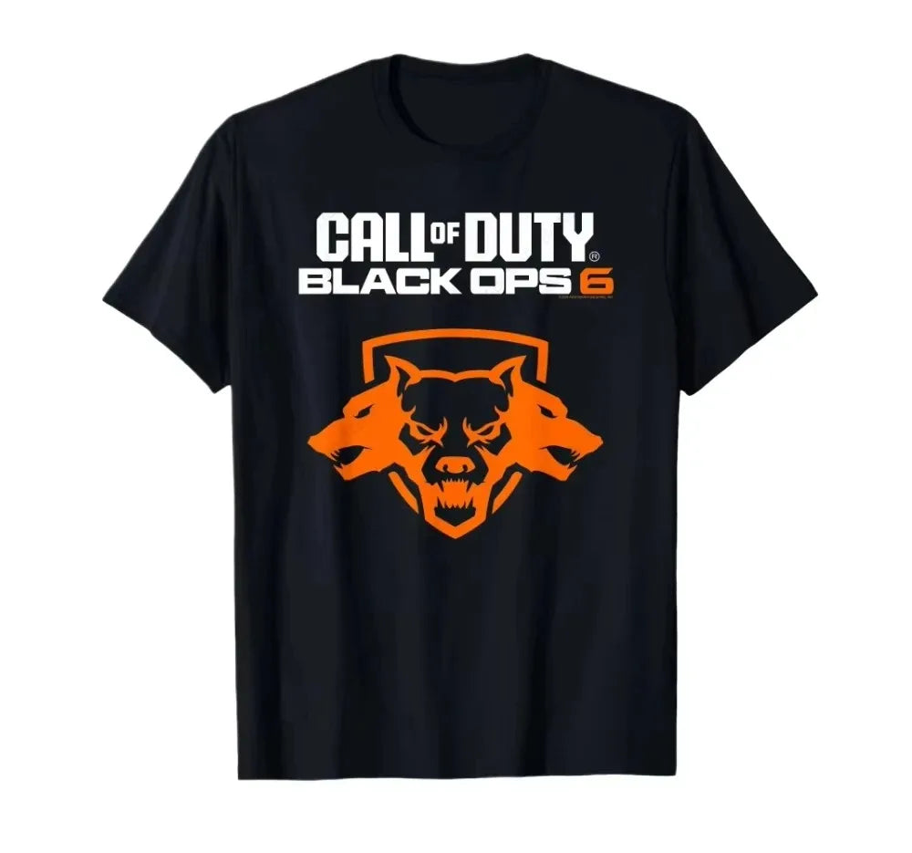 Black Call of Duty Ops Halftone Game T-Shirt T Shirt Women Tee Fashion Short Sleeve Tshirt Oversized Streetwear Tops