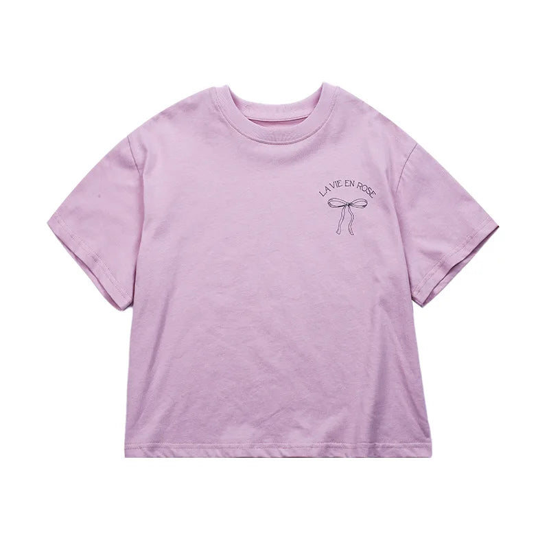 Kids Clothes Girl Children Short Sleeved Girl Clothes Summer T Shirt Tops Children Clothing Boy Cloth Ropa De Niña Ropa De Niño